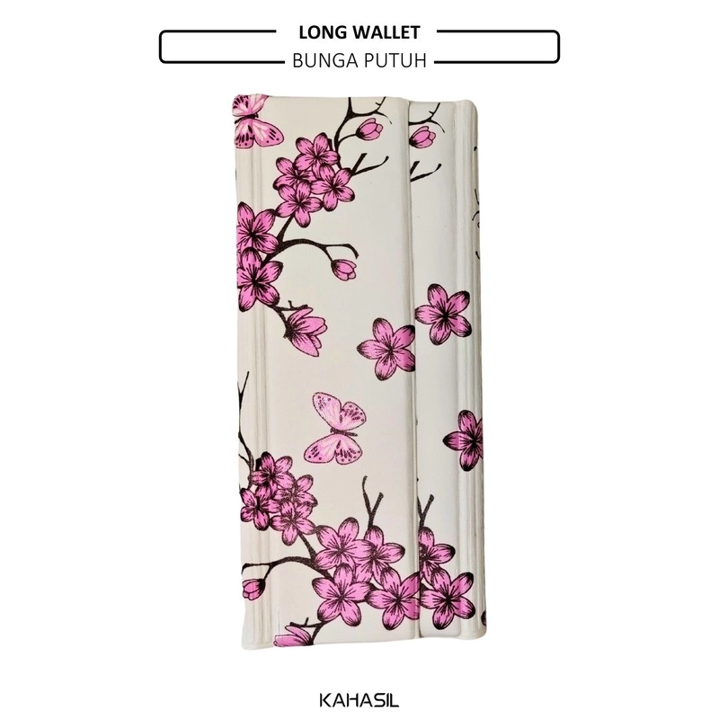 Product image KAHASIL - Dompet Wanita Wallet Organizer Pengatur Keuangan 32 Slot all variant BUNGA PUTIH